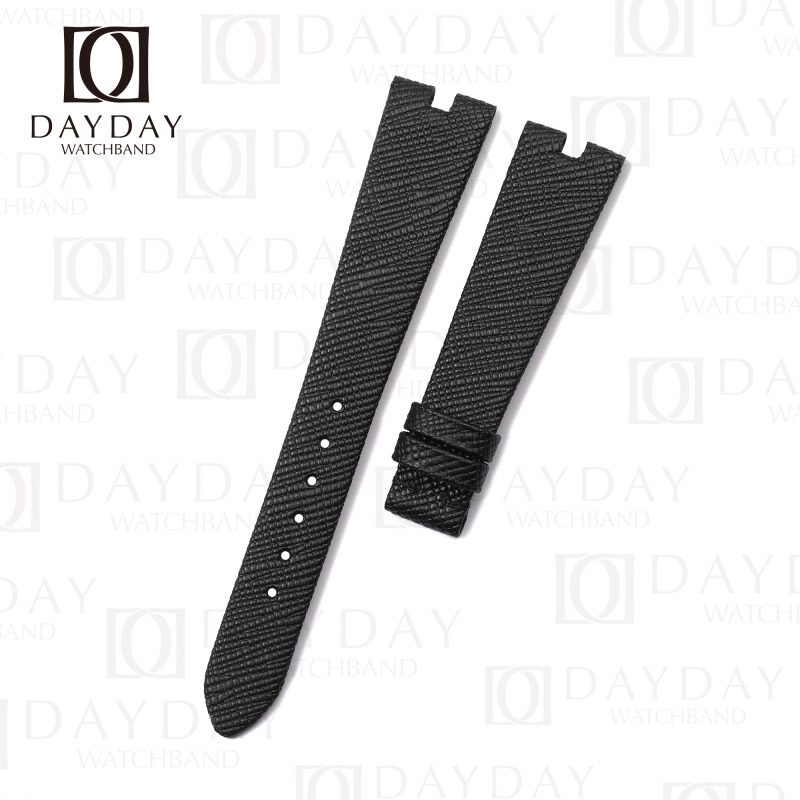 Custom black epsom leather watch straps replacement for Bvlgari B Zero1 bz22s d1888 men and ladies watch for sale (2)