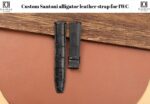 Daydaywatchband black alligator leather watch strap band replacement for IWC Portugieser Portofino aftermarket 18mm 20mm