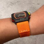 Daydaywatchband orange elstic nylon fabric watch strap band replacement for Richard Mille RM 27,67, 35,55 and more models (2)