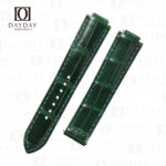 Genuine Dark Green alligator leather watch strap leather band replacement for Ballon Bleu de Cartier 28mm 33mm 36mm 42mm (1)