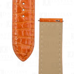 Genuine orange alligator leather watch strap leather band replacement for Ballon Bleu de Cartier 28mm 33mm 36mm 42mm (2)