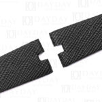 Handmade personalized black epsom leather watch bands replacement for Bvlgari B Zero1 bz22s d1888 aftermarket