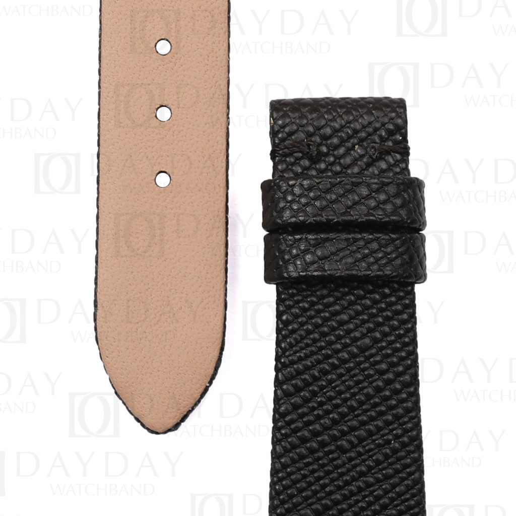Handmade personalized black epsom leather watch bands replacement for Bvlgari B Zero1 bz22s d1888 aftermarket (2)