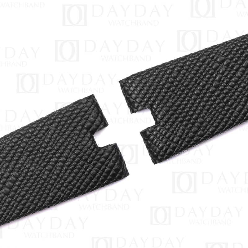 Handmade personalized black epsom leather watch bands replacement for Bvlgari B Zero1 bz22s d1888 aftermarket