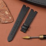 Shop Buy handmade black epsom calf epsom leather wrist band replacement for Bvlgari B Zero1 bz22s d1888 online (1)