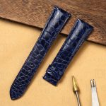 Shop blue crocodile leather watch bands replacement for Citizen NB1050 59e, Eco Drive Automatic, Promaster Diver, Calendrier, Nighthawk men’s and ladies watches