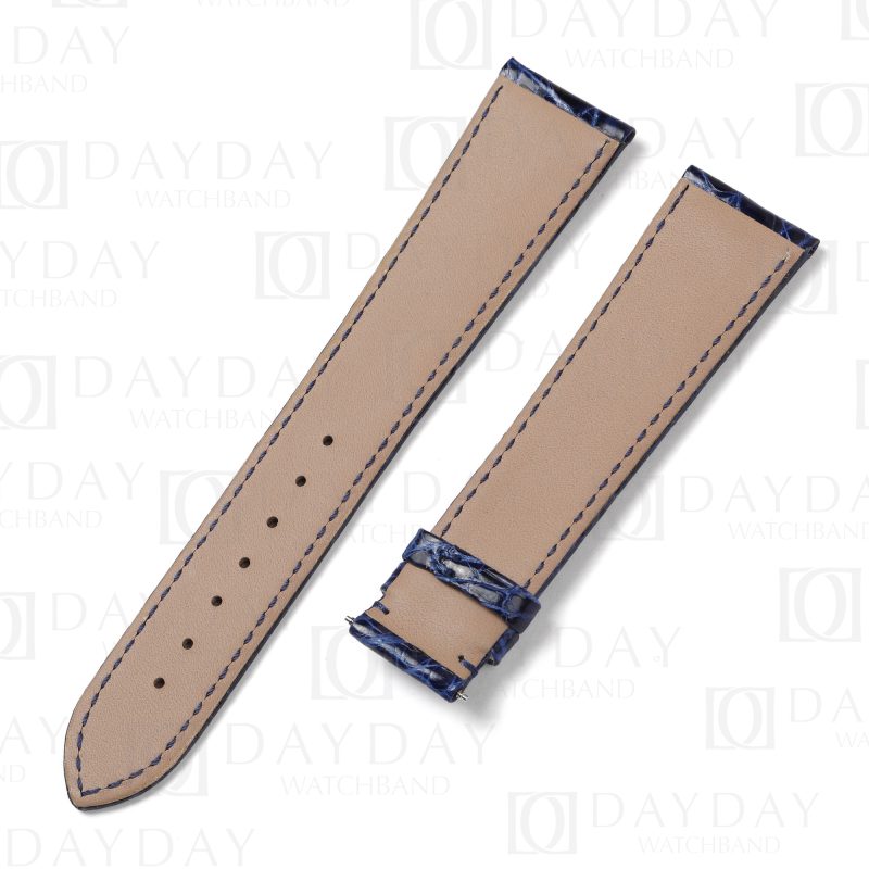 Shop blue crocodile leather watch bands watch belt for Citizen NB1050 59e, Eco Drive Automatic, Promaster Diver, Calendrier, Nighthawk men’s and ladies watches