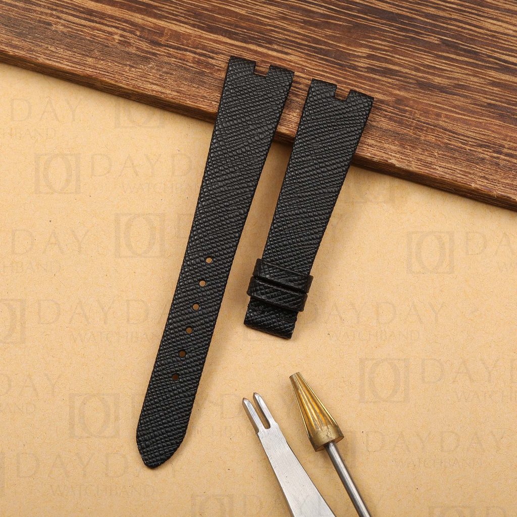 Shop handmade black epsom calf epsom leather wrist band replacement for Bvlgari B Zero1 bz22s d1888 online