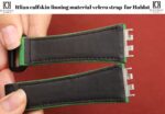 Water resistant Itlian calfskin leather linning velcro strap replacement for Hublot Big Bang e Smart Watch