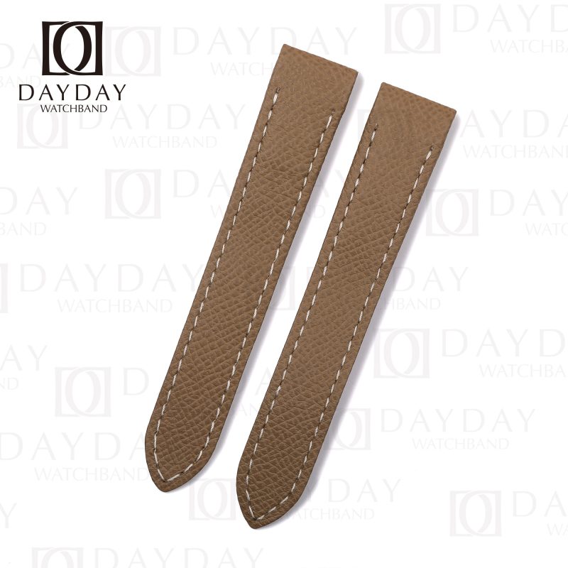 buy personalized bespoke brown epsom leather watch band replacement strap change for santos de cartier galbee 24mm, 29mm, 32mm, 35mm