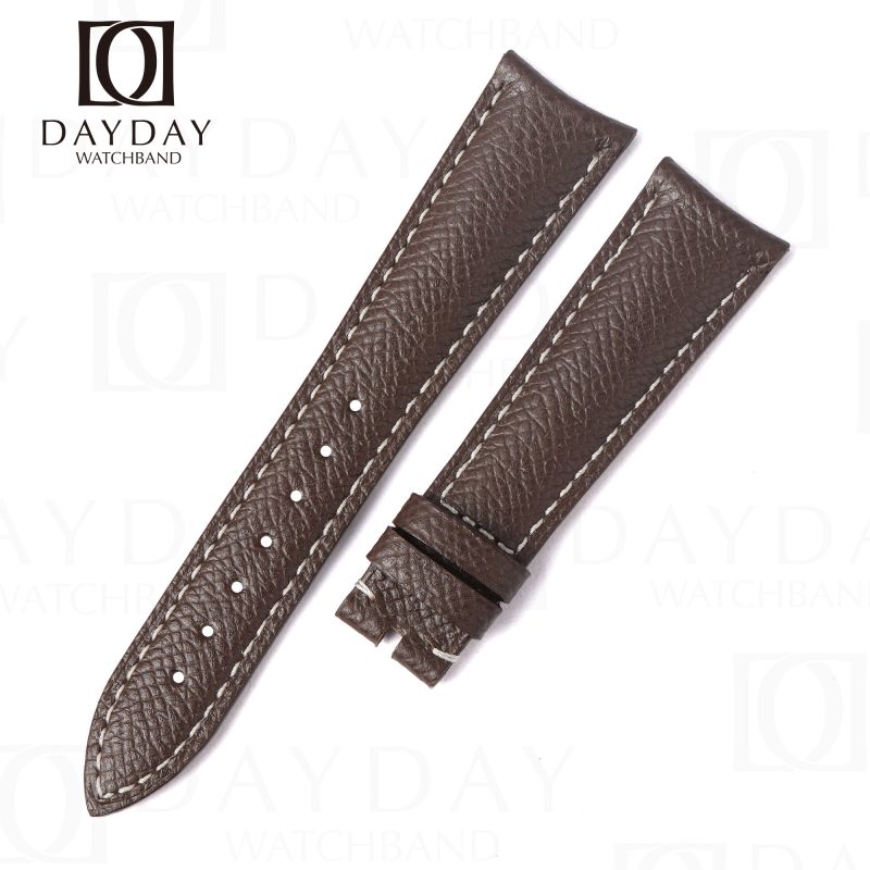 Buy Brown epsom leather watch belt bracelet straps replacement for Audemars Piguet AP Millenary 4101, Oval Shape,Maserati Anniversary 90, Qu (1)