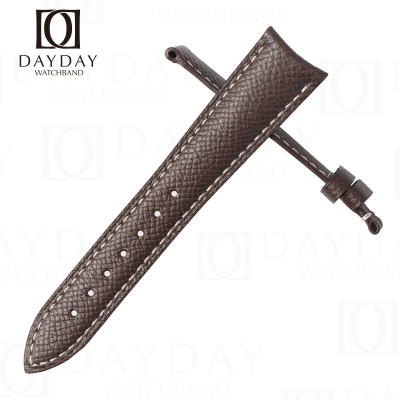 Buy Brown epsom leather watch belt bracelet straps replacement for Audemars Piguet AP Millenary 4101, Oval Shape,Maserati Anniversary 90, Qu (3)