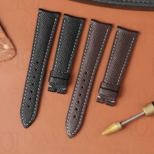 Buy Brown epsom leather watch belt bracelet straps replacement for Audemars Piguet AP Millenary 4101, Oval Shape,Maserati Anniversary 90, Qu (4)