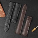 Buy Brown epsom leather watch belt bracelet straps replacement for Audemars Piguet AP Millenary 4101, Oval Shape,Maserati Anniversary 90, Qu (5)