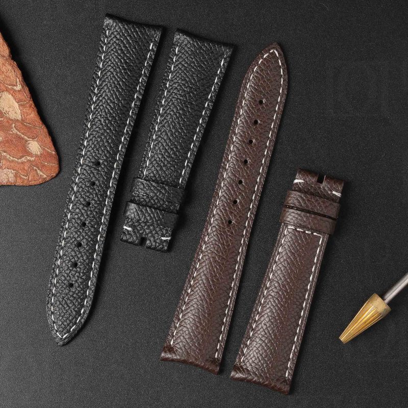 Buy Brown epsom leather watch belt bracelet straps replacement for Audemars Piguet AP Millenary 4101, Oval Shape,Maserati Anniversary 90, Qu (5)
