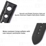 Buy Custom handmade Black alligator leather watch strap tire watch band replacement for Chopard 1000 Miglia Mille Miglia (2)