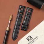 Buy Custom handmade Black alligator leather watch strap tire watch bands replacement for Chopard 1000 Miglia Mille Miglia (1)