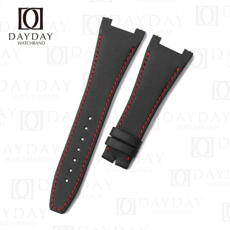 Buy black nylon watch strap band replacement for IWC Ingenieur 2023, Iw357002,Iw500107, Ingenieur Chronograph men’s watch aftermarket for sale