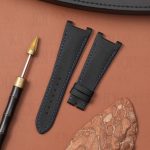 Buy custom handmade black canvas fabric watch strap band replacement for Girard Perregaux Laureato Automatic Blue Green 38mm 41mm 42mm for sale (1)