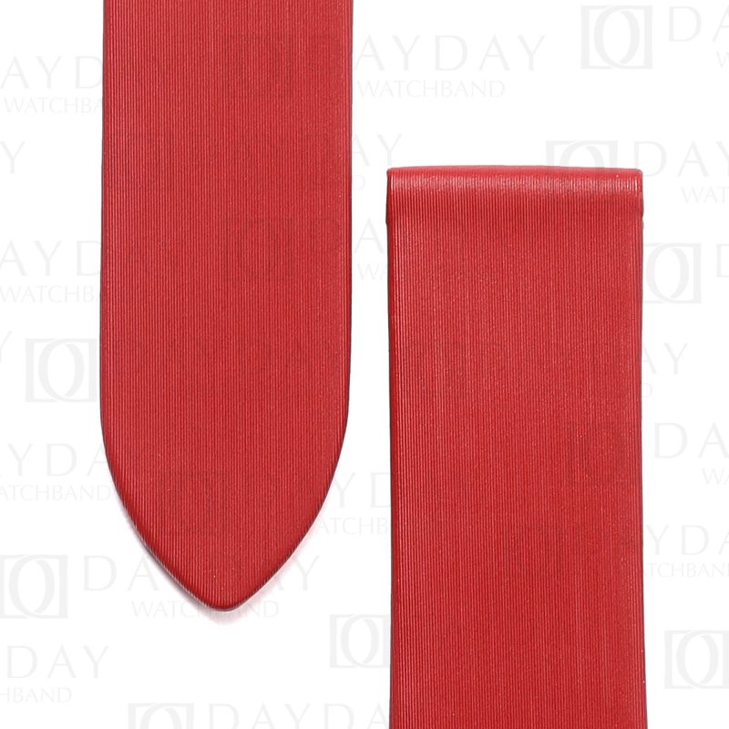 Red satin watch band strap replacement for Tag Heuer Formula 1, Red Bull Racing Watch, Formula 1 Calibre 5, Calibre 16, Indy 500