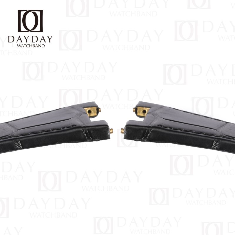 Shop black Custom alligator leather watch bands strap replacement for IWC Big Ingenieur Iw500501, Iw378403, Iw378406 (7)
