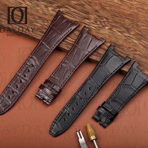 Shop black brown custom alligator leather watch bands strap replacement for IWC Big Ingenieur Iw500501, Iw378403, Iw378406