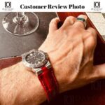 Customer Reviews Photo red alligator leather watch strap watch band bracelet replacement for Bvlgari Diagono Scuba Chronograph Aluminium 38mm 40mm 42mm 44mm