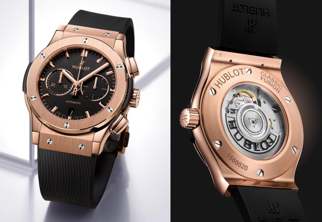 Hublot wrist watch timepiece price guide review of Classic Fusion Chronograph 3 Hands 33mm 38 mm 42mm 44mm 45mm