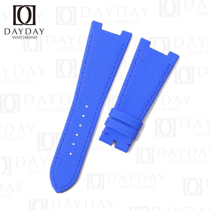 custom blue Patek Philippe Nautilus silicone rubber watch strap band replacement for Patek Philippe PP Nautilus 5711, 5712, 5726, 5167