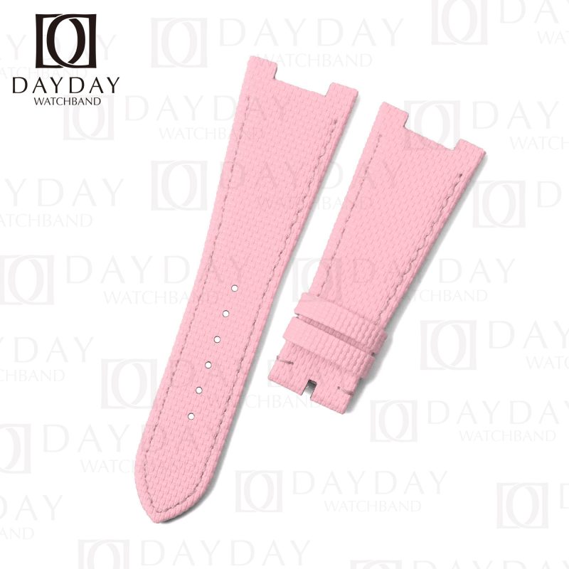 custom pink Patek Philippe Nautilus silicone rubber watch strap band replacement for Patek Philippe PP Nautilus 5711, 5712, 5726, 5167