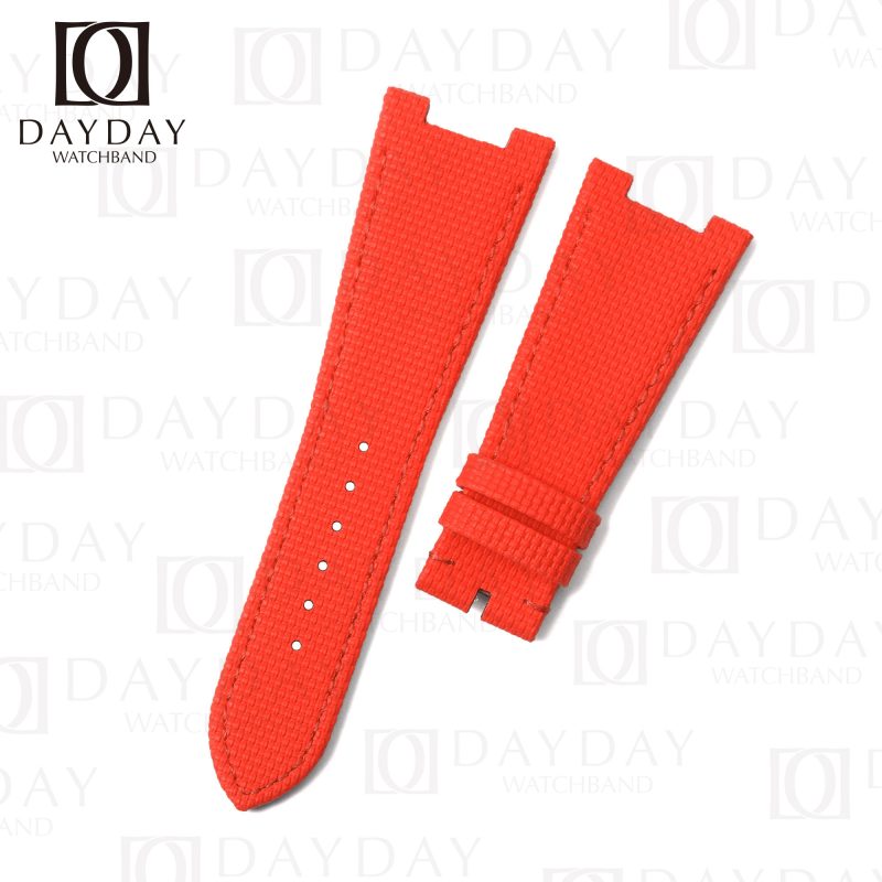 custom red Patek Philippe Nautilus silicone rubber watch strap band replacement for Patek Philippe PP Nautilus 5711, 5712, 5726, 5167