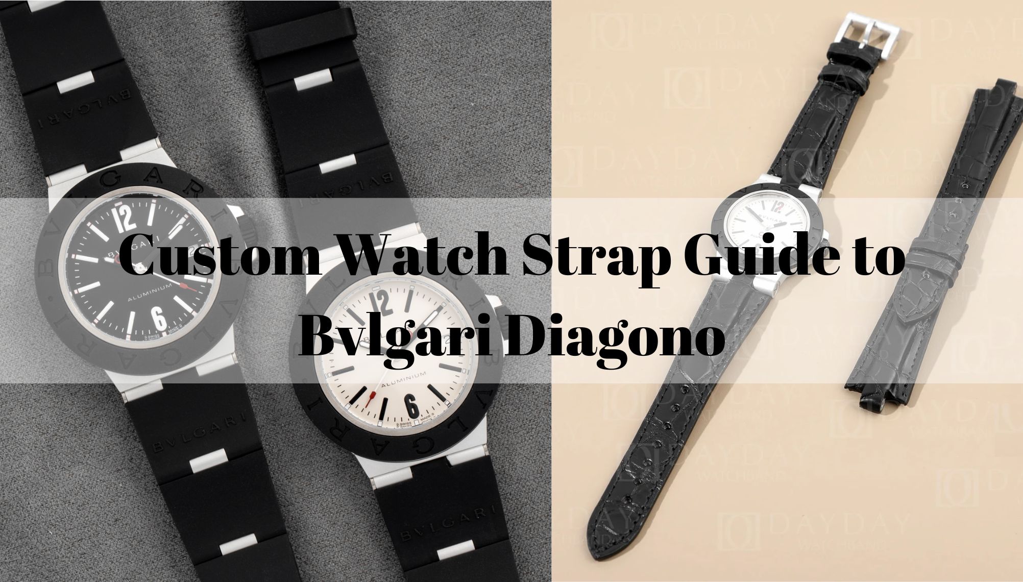 Bvlgari rubber watch band replacement sale