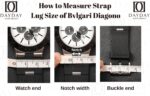 how to measure lug size of bvlgari diagono scuba aluminium chronograph leather rubber watch strap band replacement for sale