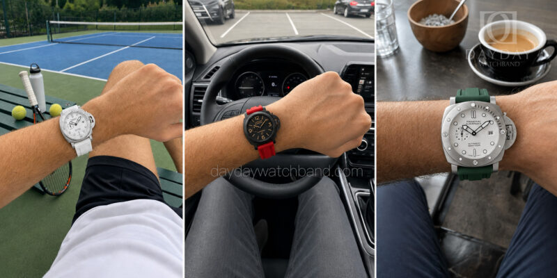 panerai-rubber-band-on-wrist-POV
