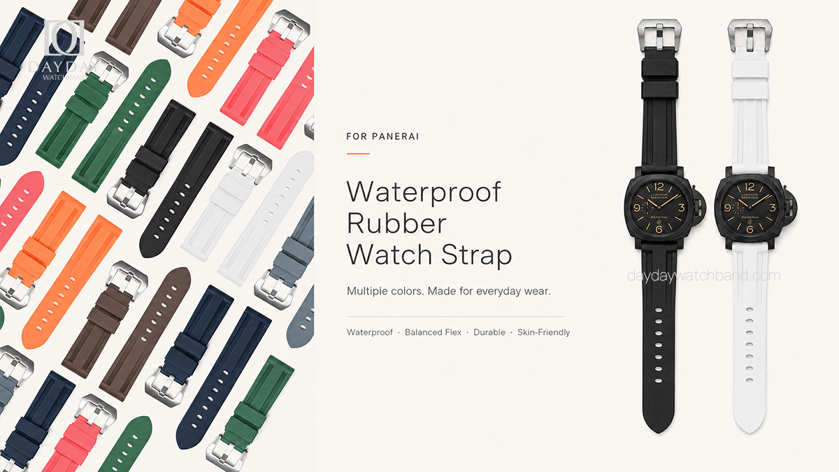 FKM Rubber Watch Strap for Panerai 22mm 24mm ( 8 colors) 35 watch-rubber-strap-for-panerai-multiple-colors