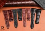 Custom black brown alligator crocodile leather strap band watchband belt replacement from Daydaywatchband