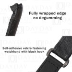 Daydaywatchband handmade black nylon watch band replacement for Rolex Submariner 40mm 41mm