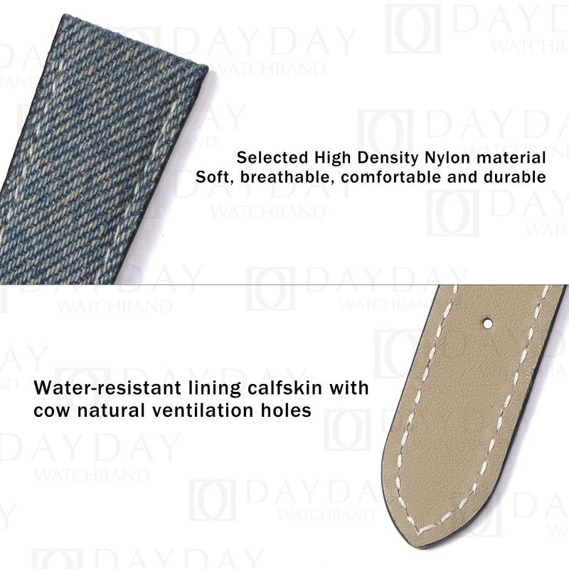 Bespoke Daydaywatchband Patek Philippe PP Calatrava Jeans World Time strap belt replacement aftermarket (2)