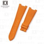 Handmade custom orange canvas nylon fabric watch strap band replacement for Patek Philippe PP Nautilus 5711 5712 (2)