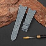 custom blue denim fabric watch band strap replacement for Patek Philippe Nautilus 5711 5712 (2)