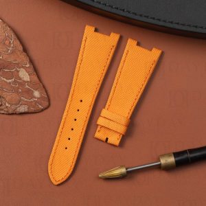 daydaywatchband orange canvas watch band strap replacement for patek philippe nautilus 5711 5712 men ladies watch
