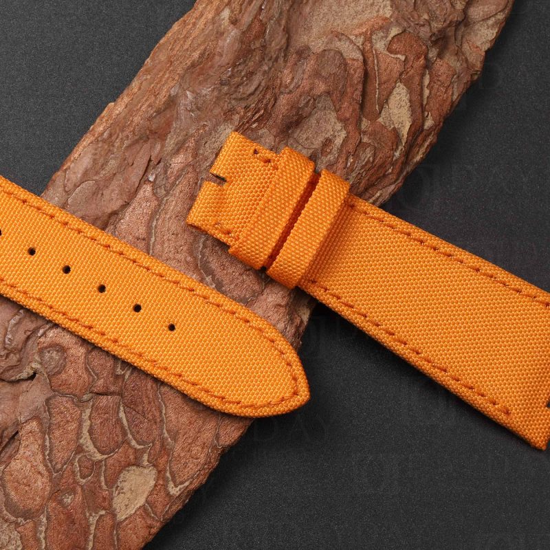 orange canvas watch band belt strap replacement for patek philippe nautilus
