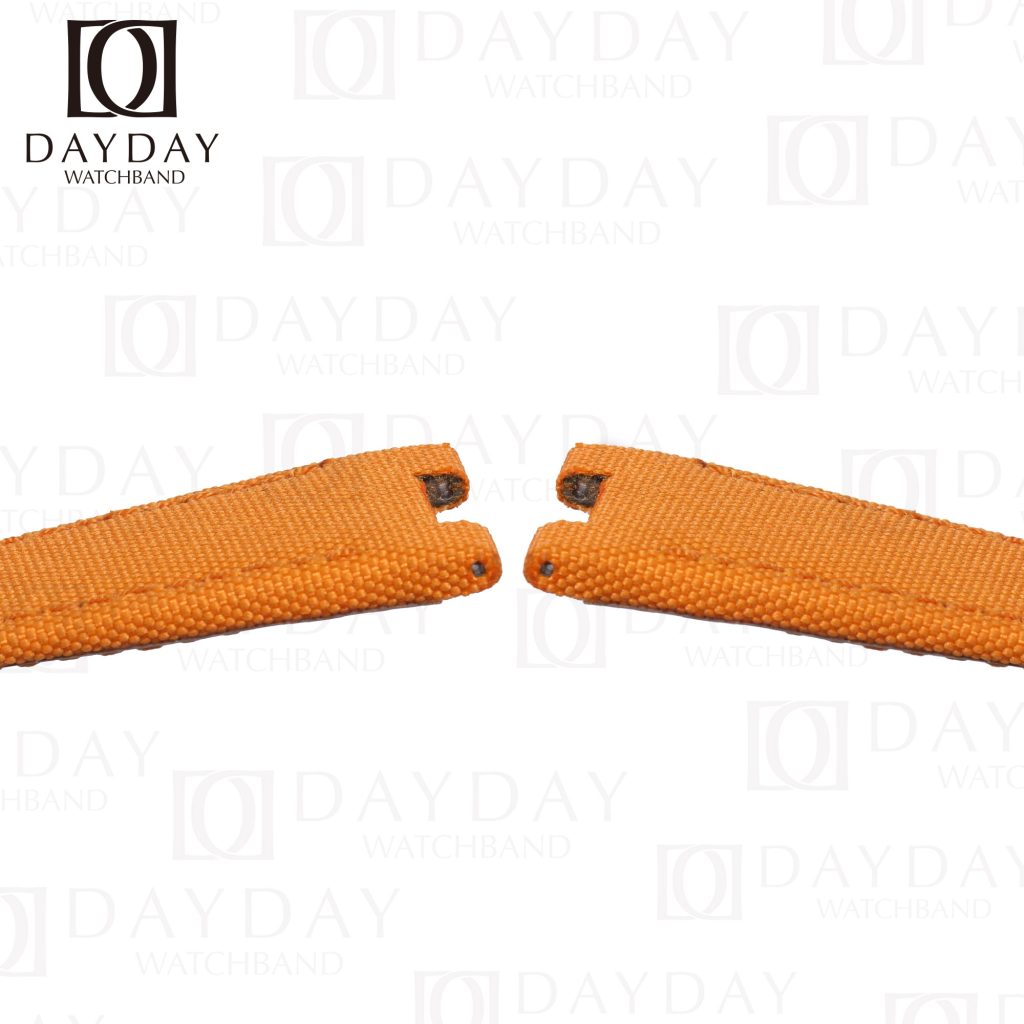 orange watch band replacement with metal insert for pp patek philippe nautilus 5711 5712