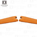 orange watch band replacement with metal insert for pp patek philippe nautilus 5711 5712