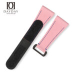 22mm 24mm 26mm Pink canvas nylon velcro dive strap replacement for Panerai Luminor Radiomir