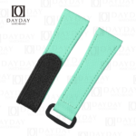 Custom Tiffany blue rubber dive velcro watch strap replacement for Panerai Luminor Luminor Due Radiomir 22mm 24mm 26mm