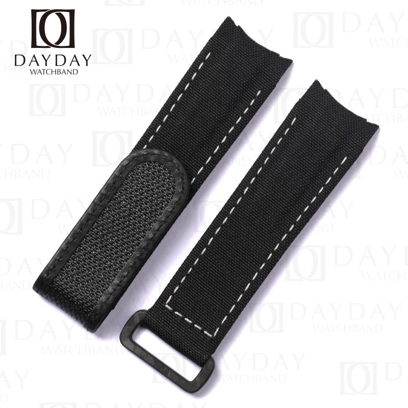 Custom canvas nylon velcro strap 21mm replacement for Rolex Diw Carbon Sea-Dweller (1)