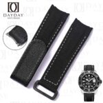 Custom canvas nylon velcro strap 21mm replacement for Rolex Diw Carbon Sea-Dweller