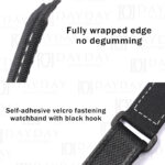 Custom canvas nylon velcro strap 21mm replacement for Rolex Diw Carbon Sea-Dweller (2)