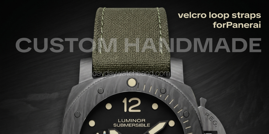 Custom Canvas Velcro Dive Strap for Panerai ( Multiple Colors) 16 Custom handmade Canvas Velcro Dive Strap for Panerai